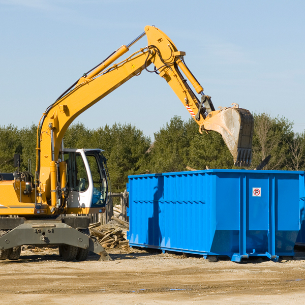 what size residential dumpster rentals are available in Huntley MT